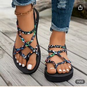 Colorful Strappy Sandals